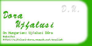 dora ujfalusi business card